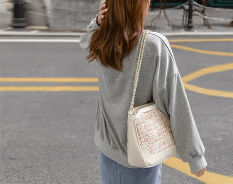 Somay小香风流浪包女包2019新款包包...