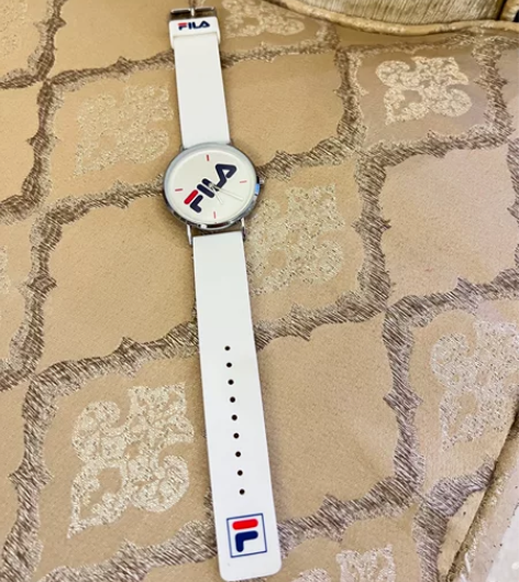 FILA斐乐男女士手表情侣款简约LOGO石...