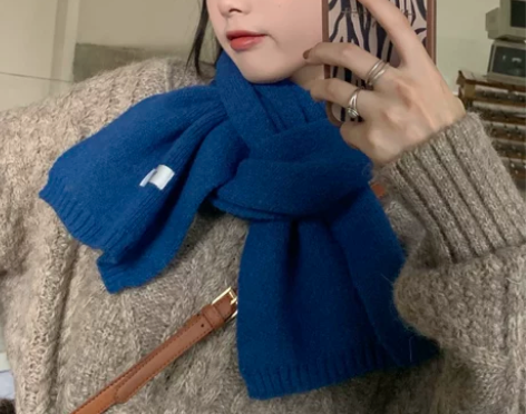 陈奶奶/百搭真谛!纯色软糯韩版ins保暖围...