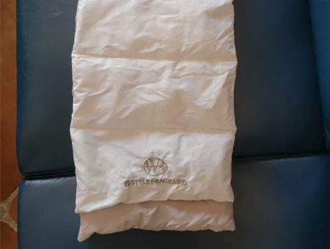 太平鸟羽绒围巾 冬季围脖全新 如图实拍，白...