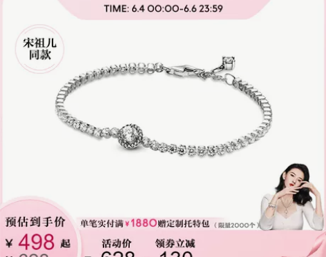 【李佳琦直播间】Pandora 闪光光环网...