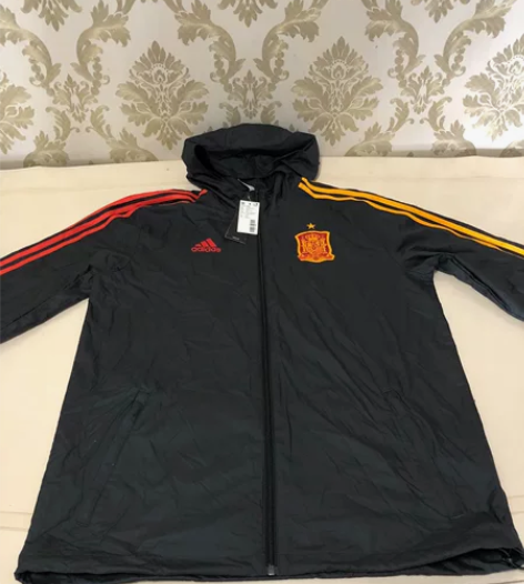 Adidas阿迪达斯男子西班牙足球运动服休...