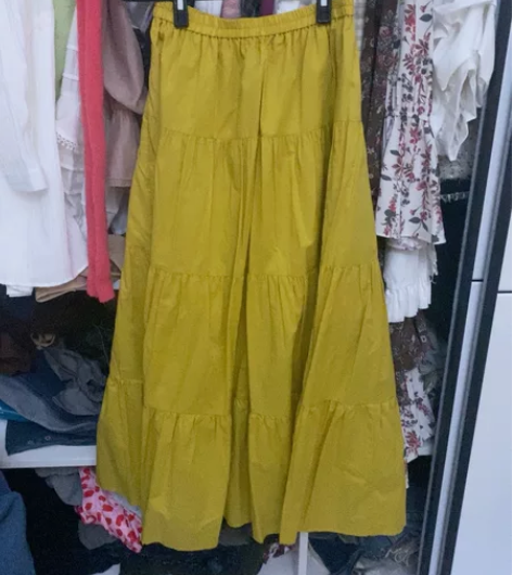 GU长裙蓬蓬裙全棉蛋糕裙全新松紧腰大裙摆 ...