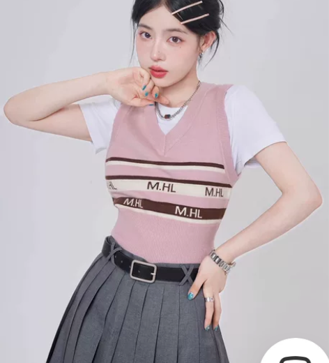 花铃太太jk新款学院风纯色中长款百褶裙女高...