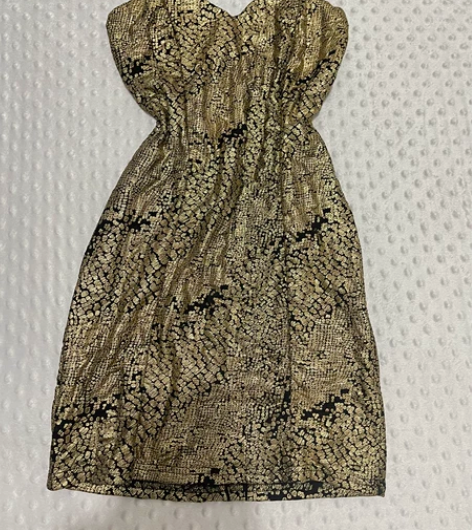 性感金色抹胸内搭#吊带裙#抹胸高腰裙#辣妹...