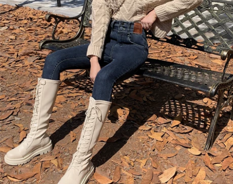 休闲装铅笔裤 铅笔裤子高腰小脚牛仔裤女20...