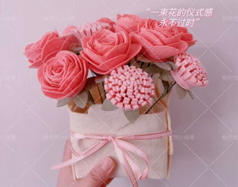 手作玫瑰花篮/小雏菊花篮同城包邮 感兴趣的...