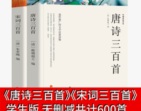 唐诗三百首宋词三百首正版全集初中完整全解清...