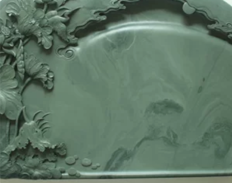 凯利洮砚-荷塘清韵砚  水泉湾老坑料  工...