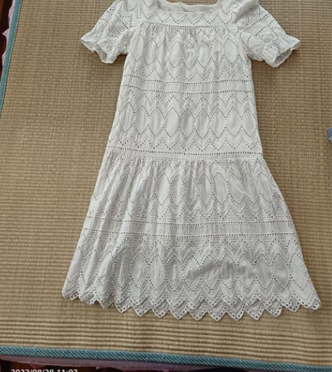 清逸一支秀白色淑女连衣裙m码 感兴趣的话点...