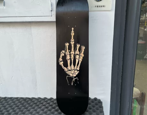 原创滑板双翘定制板面，手工刻制，7层加枫木...