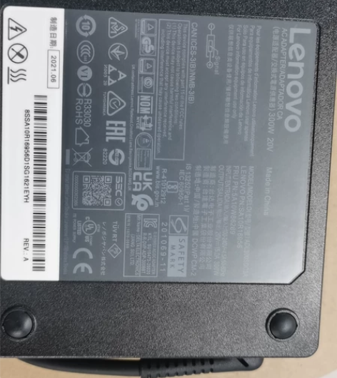 Lenovo20V15A300W方口电源，...