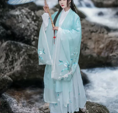 如梦霓裳涂山汉服男女情侣装大袖衫重工绣花情...