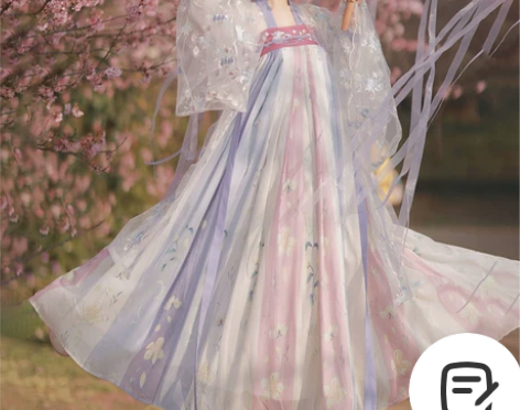 【樱洛】茗月萱齐胸襦裙套装汉服女刺绣正品春...