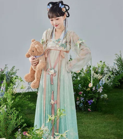 七月夕家汉服 栀夏 大全套M码 短衫齐胸连...