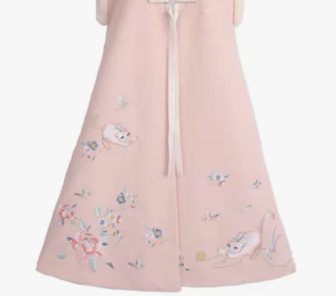 七月夕 画堂春 汉服 xs粉色比甲 全新带...