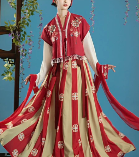 珍缕汉服，四件套 感兴趣的话点“我想要”和...