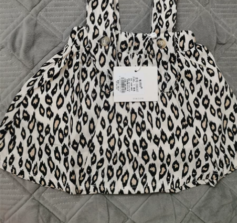 (福利)全新魅力阳光90码豹纹雪纺背带裙 ...