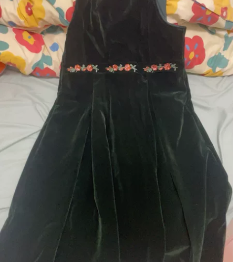 复古背带裙，L码，超好看，没穿过 感兴趣的...