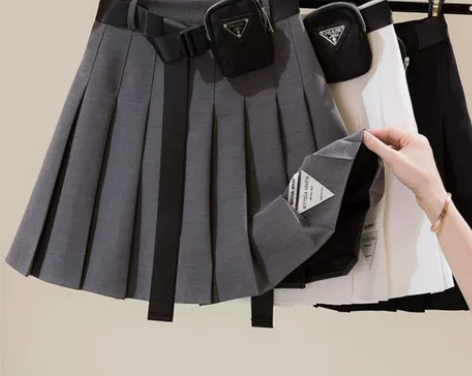 a字裙夏季新款高腰显瘦半身半裙a字裙工装裙...