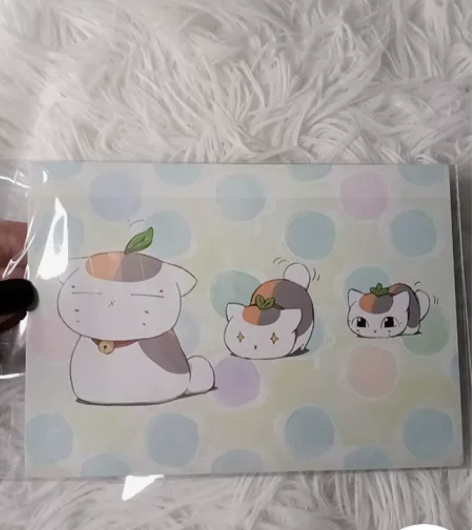 日版夏目友人帐猫老师特典明信片 标价直拍！...