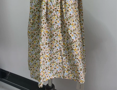 古田小清新连衣裙 女童田园风棉布裙柔软吸汗...