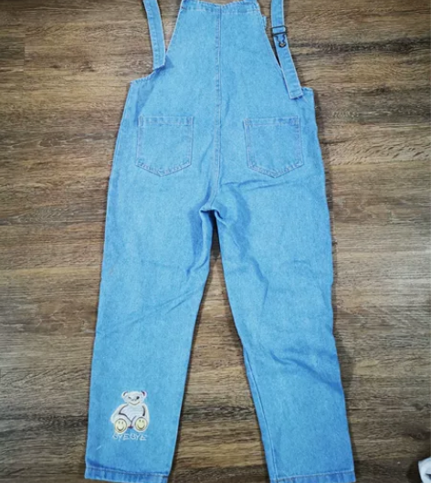 舒服又好看的背带牛仔裤，柔软的全棉料，15...