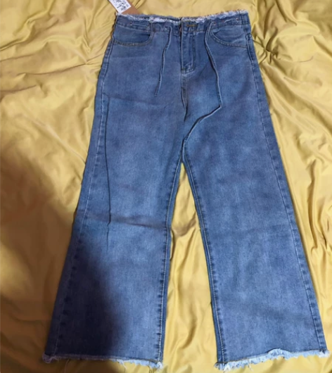 全新牛仔裤 L码，扣眼没打，全场两件包邮，...