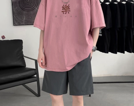 夏季纯棉休闲套装男士短袖短裤套装男青年T恤...