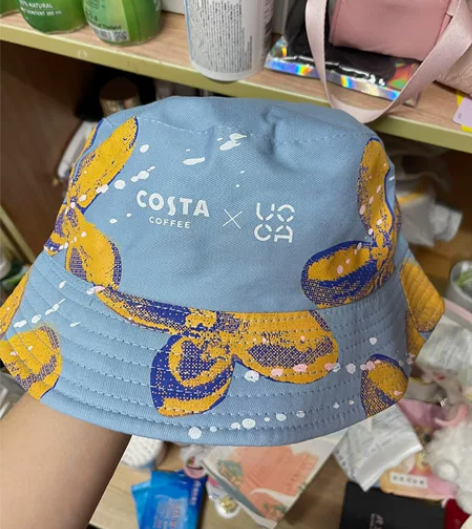 costaucca联名双面渔夫帽 可两面戴...