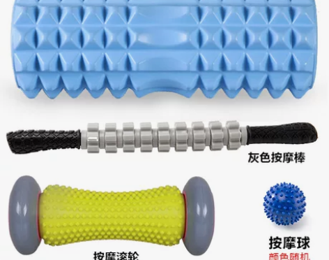 泡沫轴肌肉放松棒按摩滚筒狼牙棒瑜伽柱浮点健...