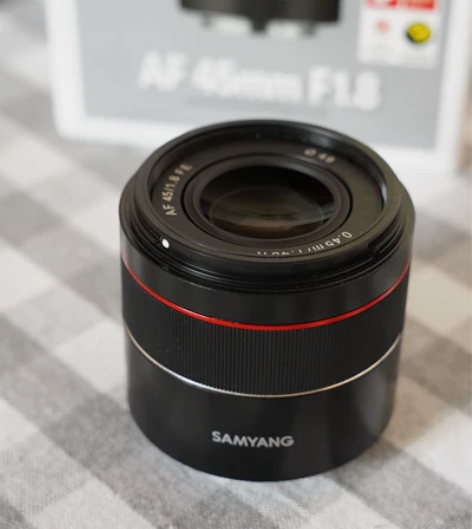 森养samyang 45mm F1.8索尼e口镜头   三阳...