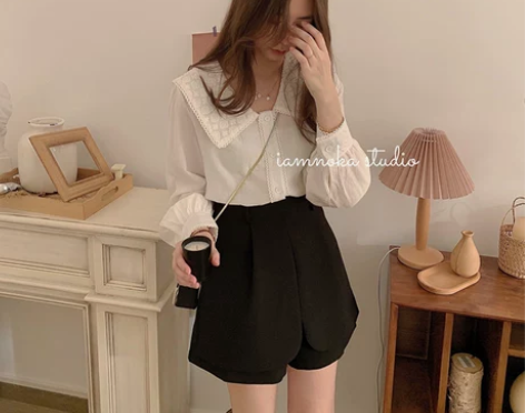 iamnoka 2021新款层次感西装料阔...