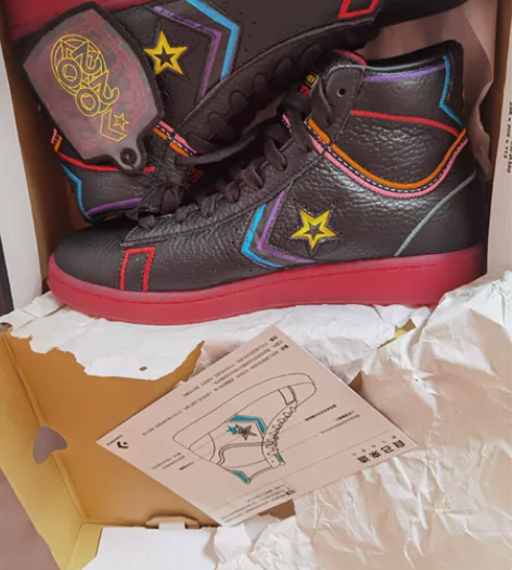 匡威Pro Leather限定彩色刺绣皮质...