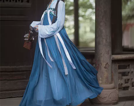 桔屿阿司南汉服女正品原创白菜对襟齐胸襦裙中...