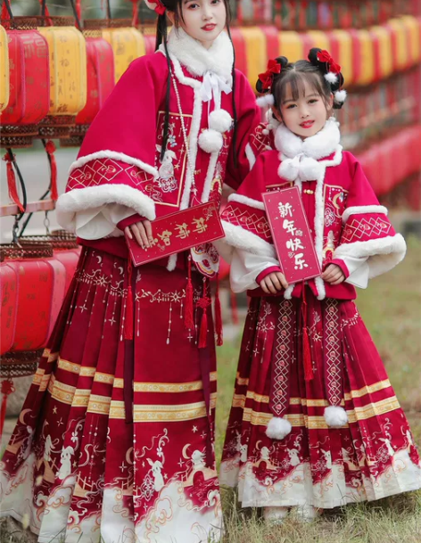 明制汉服女2022新款原创 玉兔望月 冬季...