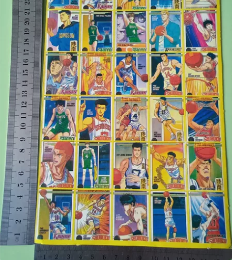 灌篮高手贴纸，保存的非常好，非常难得，满满...