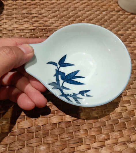 日本回流，青花竹子画片茶碗，非常实用，竹子...