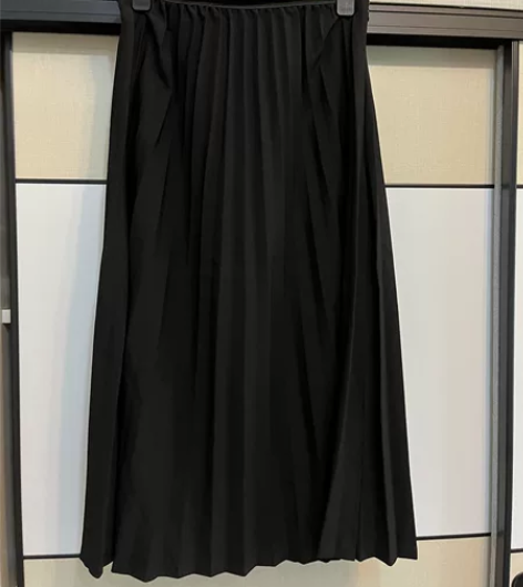 百褶裙半身裙中长款高腰a字裙 S码，9成新...