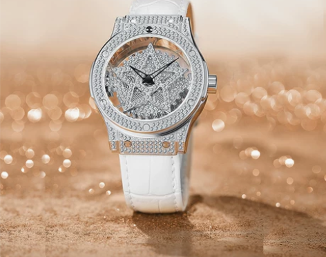 Davena蒂玮娜五芒星时来运转手表女镂空...