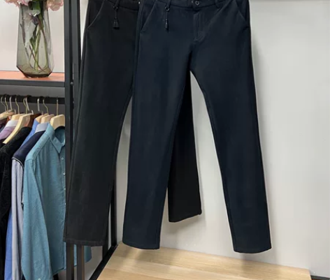 男士厚款休闲裤，一款两色，黑色和藏青色，中...