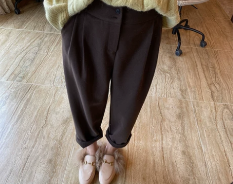 王炸裤安妮森林大码宽松显瘦休闲加厚铅笔裤女...