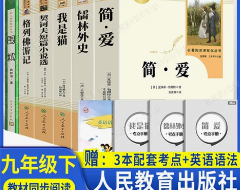 简爱儒林外史九年级下册必读名著正版原著人民...
