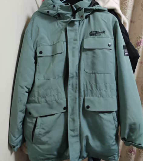 雅鹿90白鸭绒男士羽绒服,冲锋衣款带防风袖...