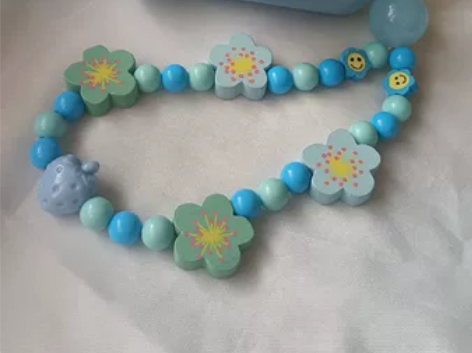 ins简约木质小花手机挂绳小手绳短款个性手...