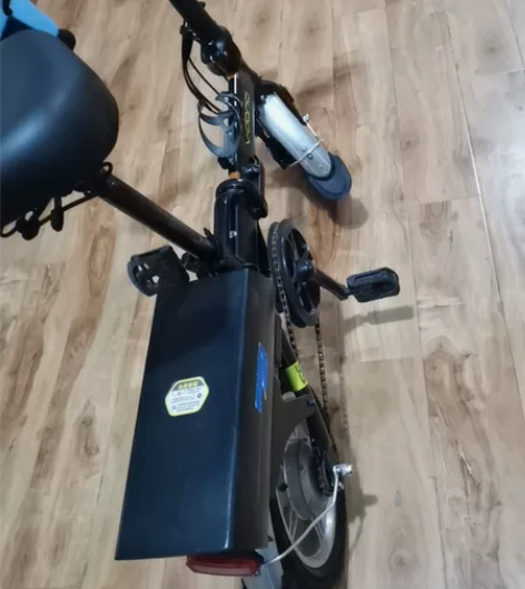 微单S6电动折叠自行车，九成新，电瓶20....