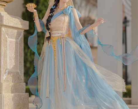 珍缕正品原创茉莉公主汉元素改良汉服西域敦煌...