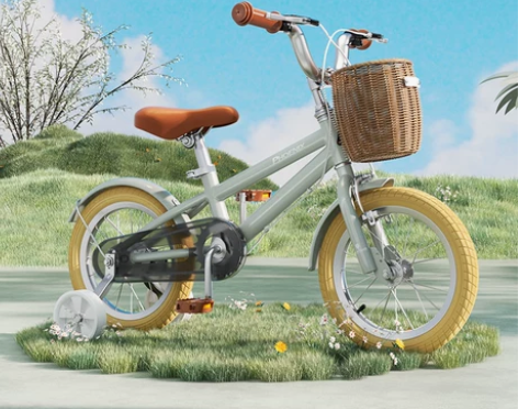 凤凰儿童自行车男孩女孩中大童脚踏车 九五新...