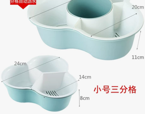 家用双层洗菜盆两个,洗菜篮子火锅拼盘,三角...