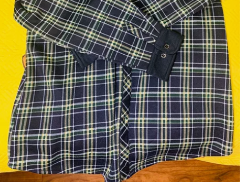 新男式加绒衬衫加厚保暖复古格纹英伦衬衣 保...